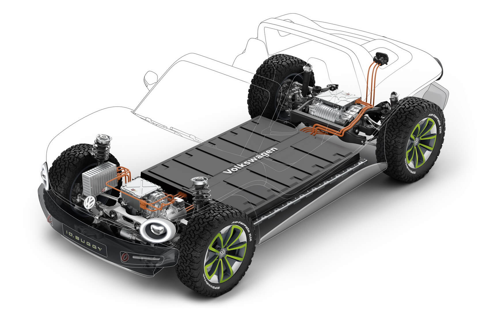 Электрическая платформа MEB для Volkswagen ID. BUGGY Электрическая платформа MEB для Volkswagen ID. BUGGY