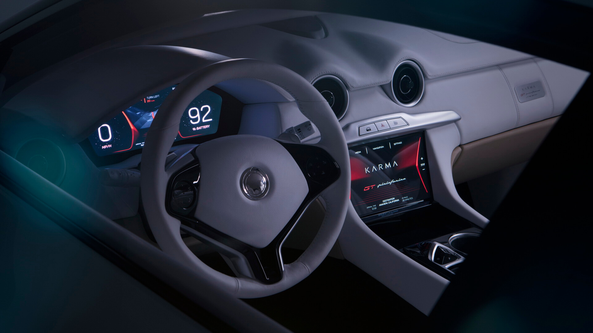 Приборная панель Karma Pininfarina GT Приборная панель Karma Pininfarina GT