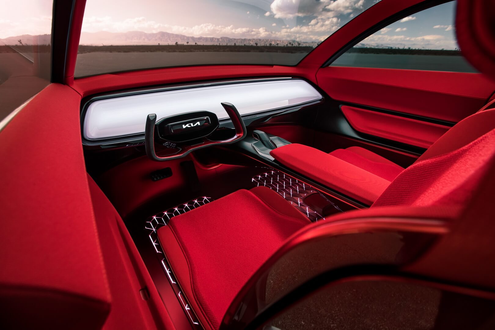 Интерьер электрического кроссовера KIA Habaniro Интерьер электрического кроссовера KIA Habaniro