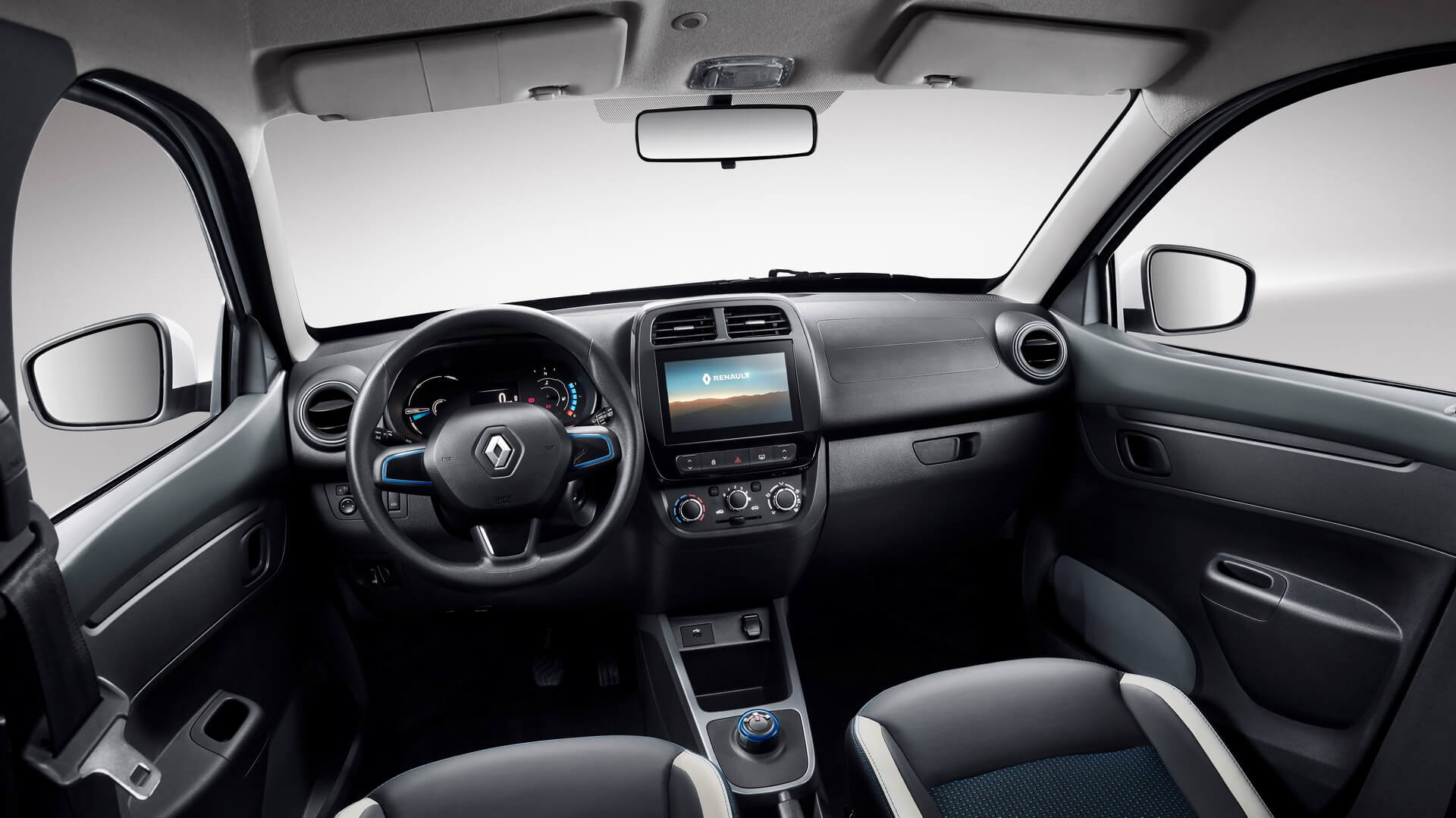 Интерьер электрокроссовера Renault City K-ZE Интерьер электрокроссовера Renault City K-ZE