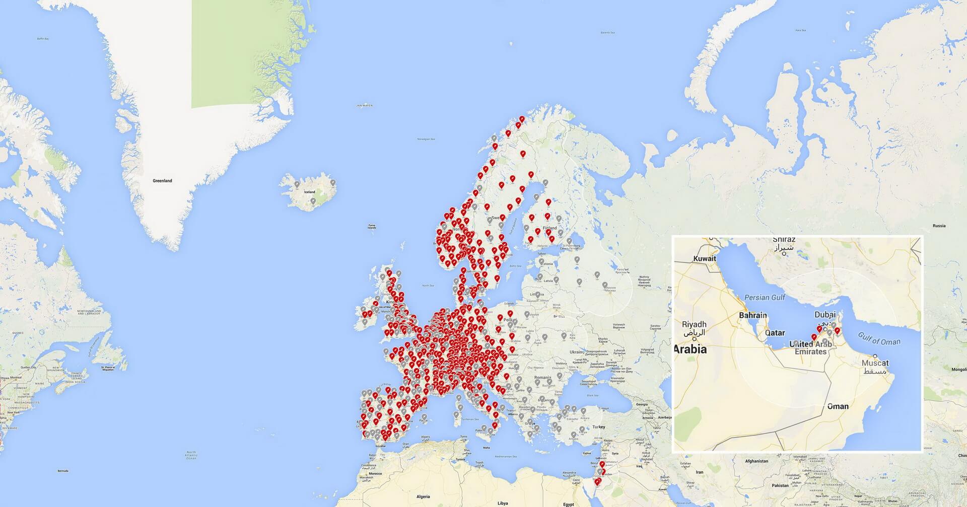Tesla Supercharger в Европе Tesla Supercharger в Европе