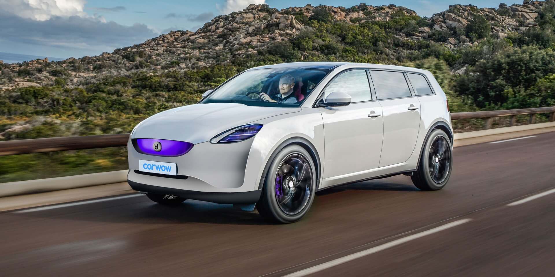 Рендер электрического кроссовера Dyson от CarWow Рендер электрического кроссовера Dyson от CarWow
