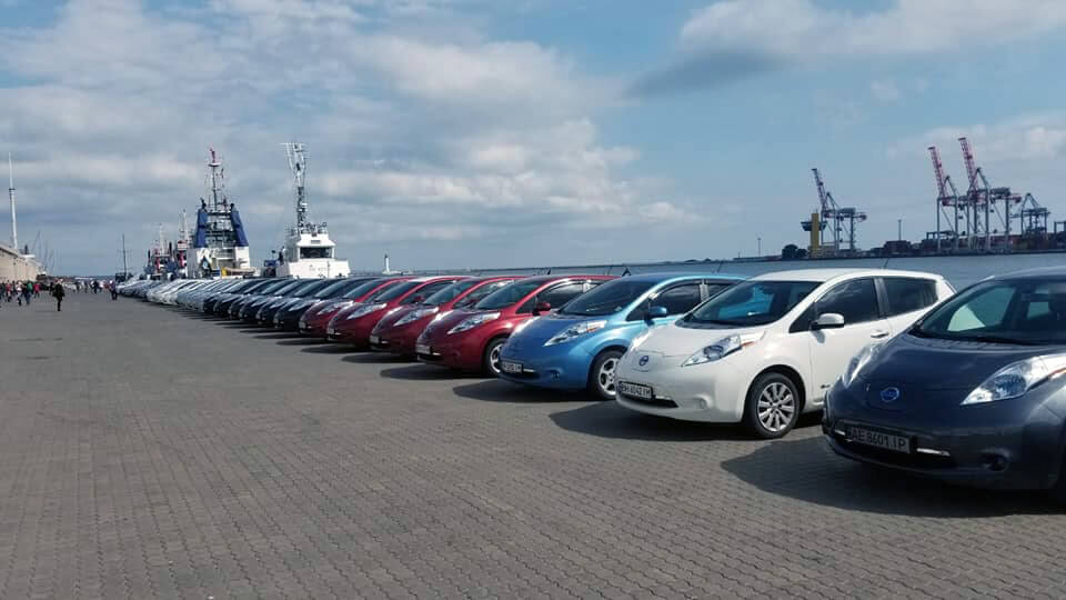 Построение электромобилей на Морвокзале в Одессе Построение электромобилей на Морвокзале в Одессе